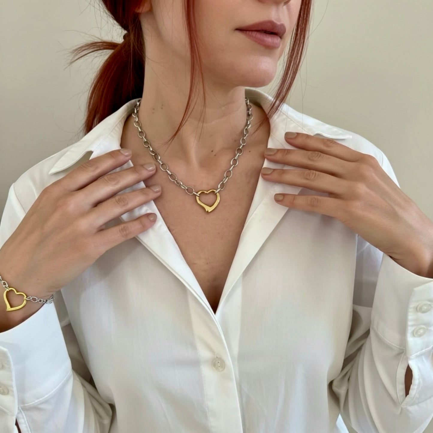 Golden Spark Heart Set