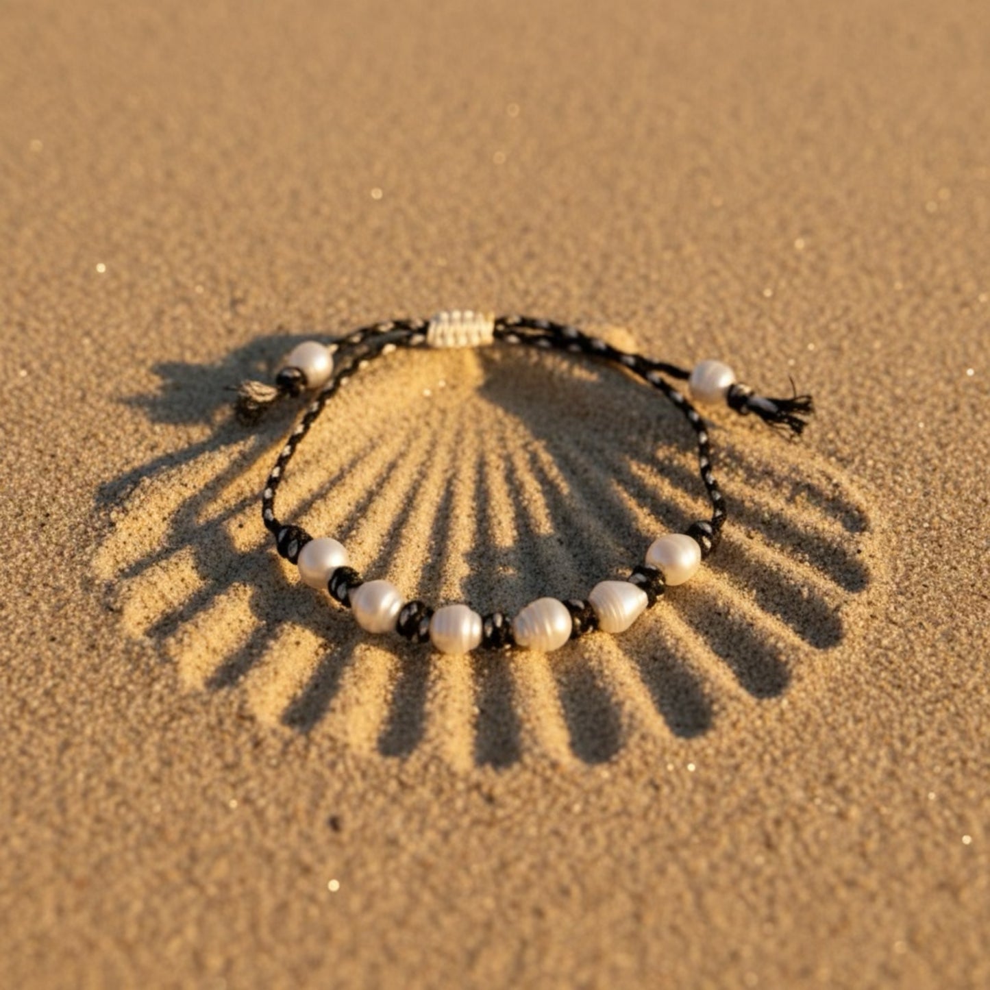 Pearl Knots - Black & White