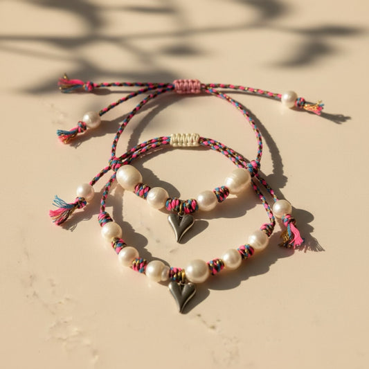 Pearl Knots Set - Pink