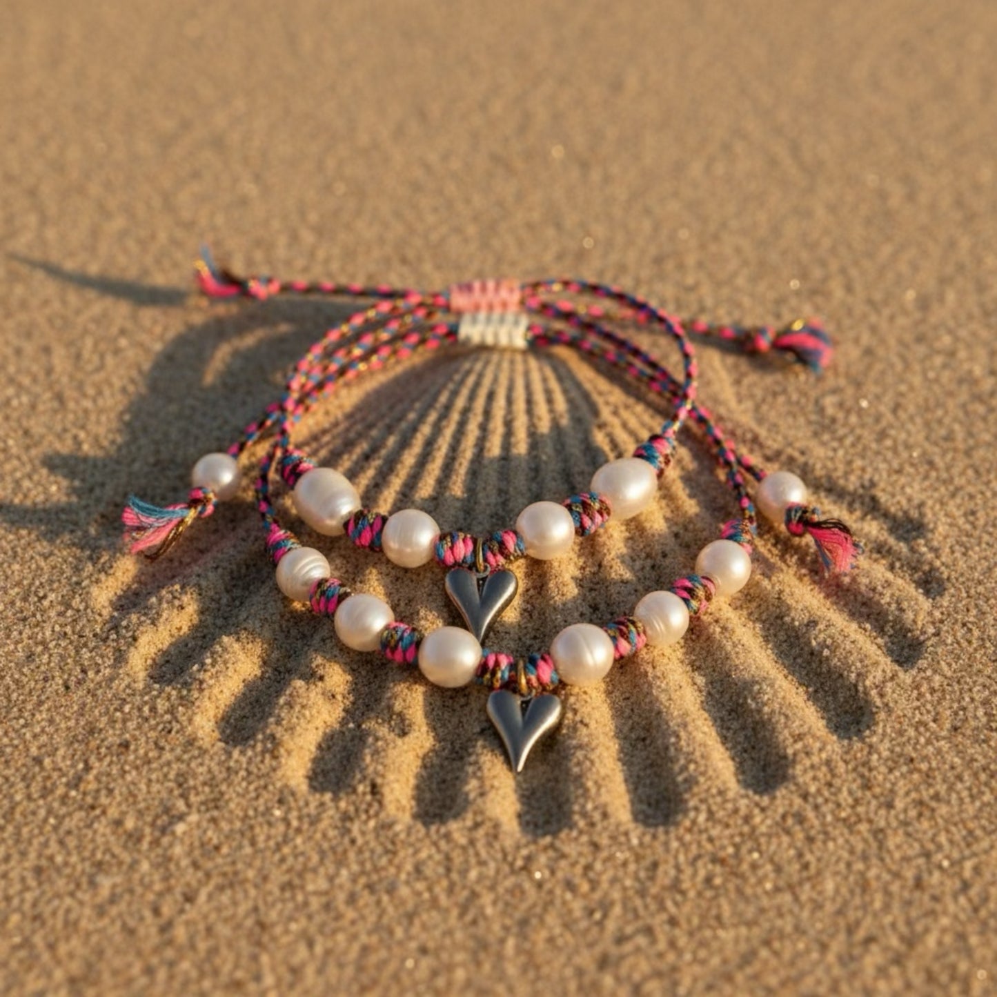 Pearl Knots Set - Pink