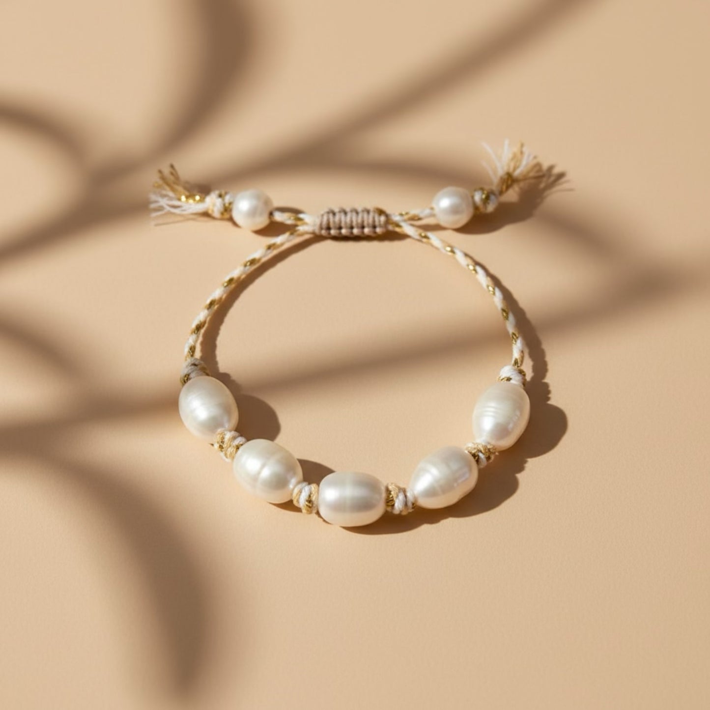 Large Pearl Knots - Beige