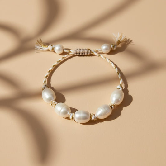 Large Pearl Knots - Beige