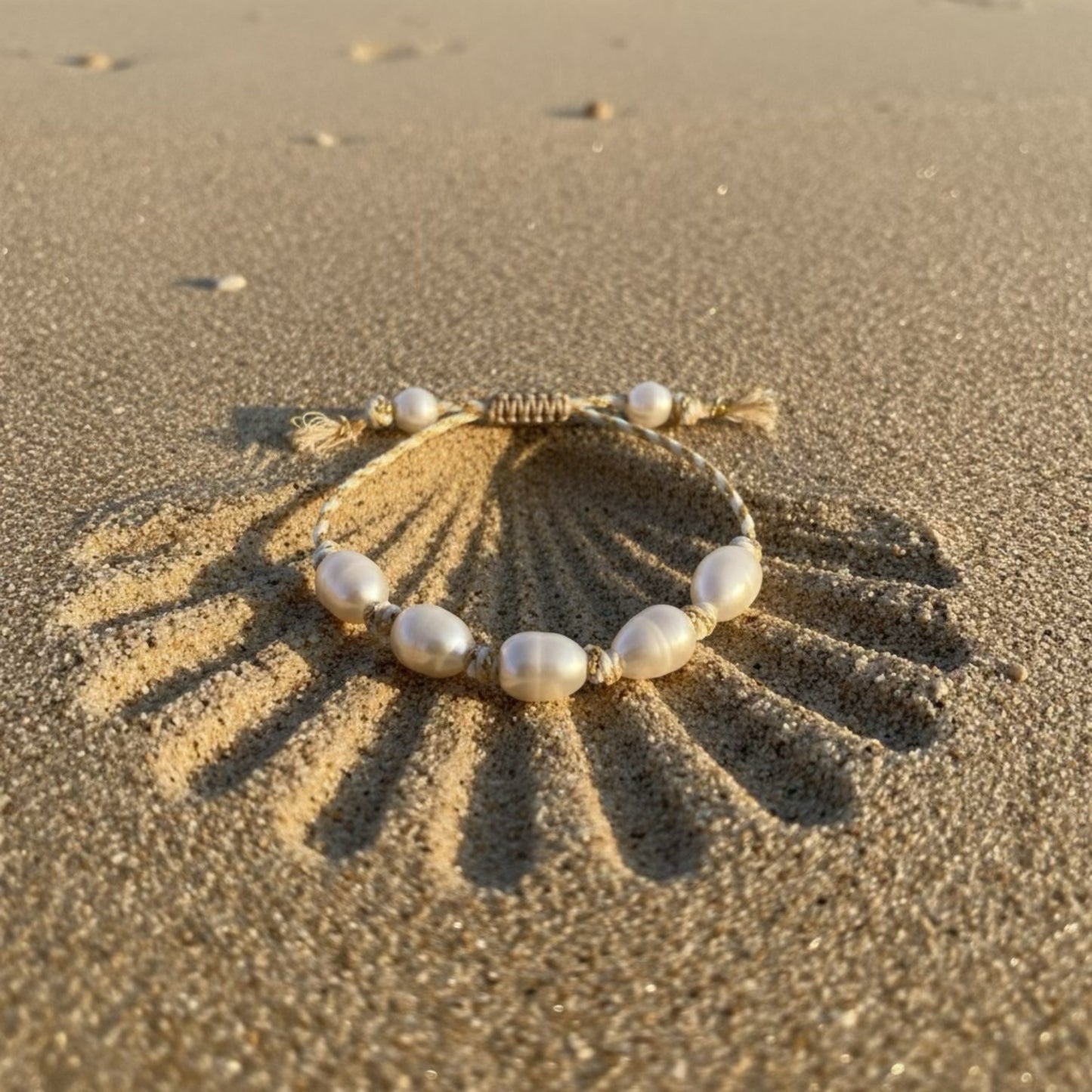 Large Pearl Knots - Beige