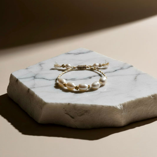 Large Pearl Knots - Beige