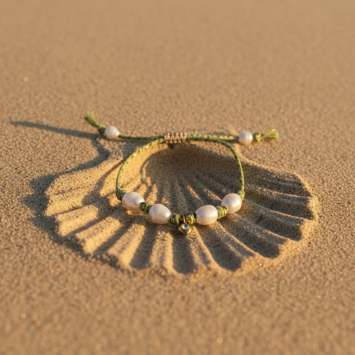 Large Pearl Knots - Green