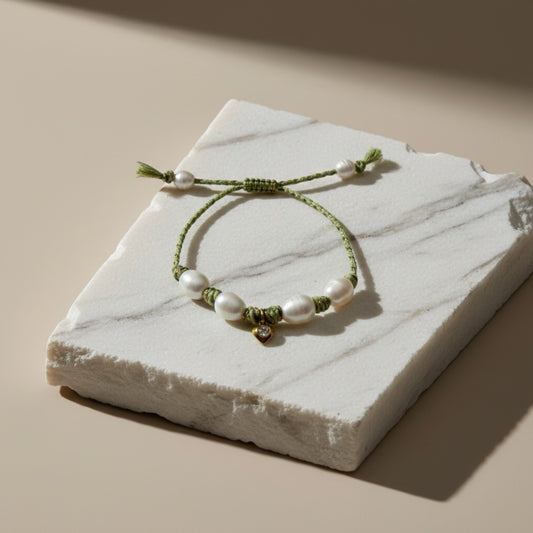 Large Pearl Knots - Green