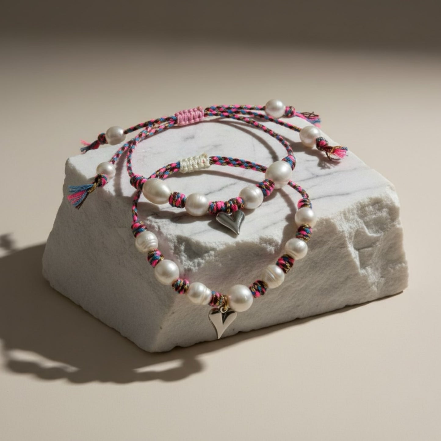 Pearl Knots Set - Pink