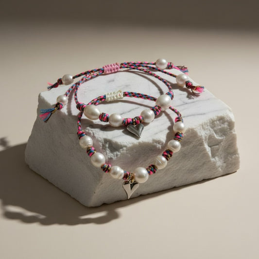 Pearl Knots Set - Pink