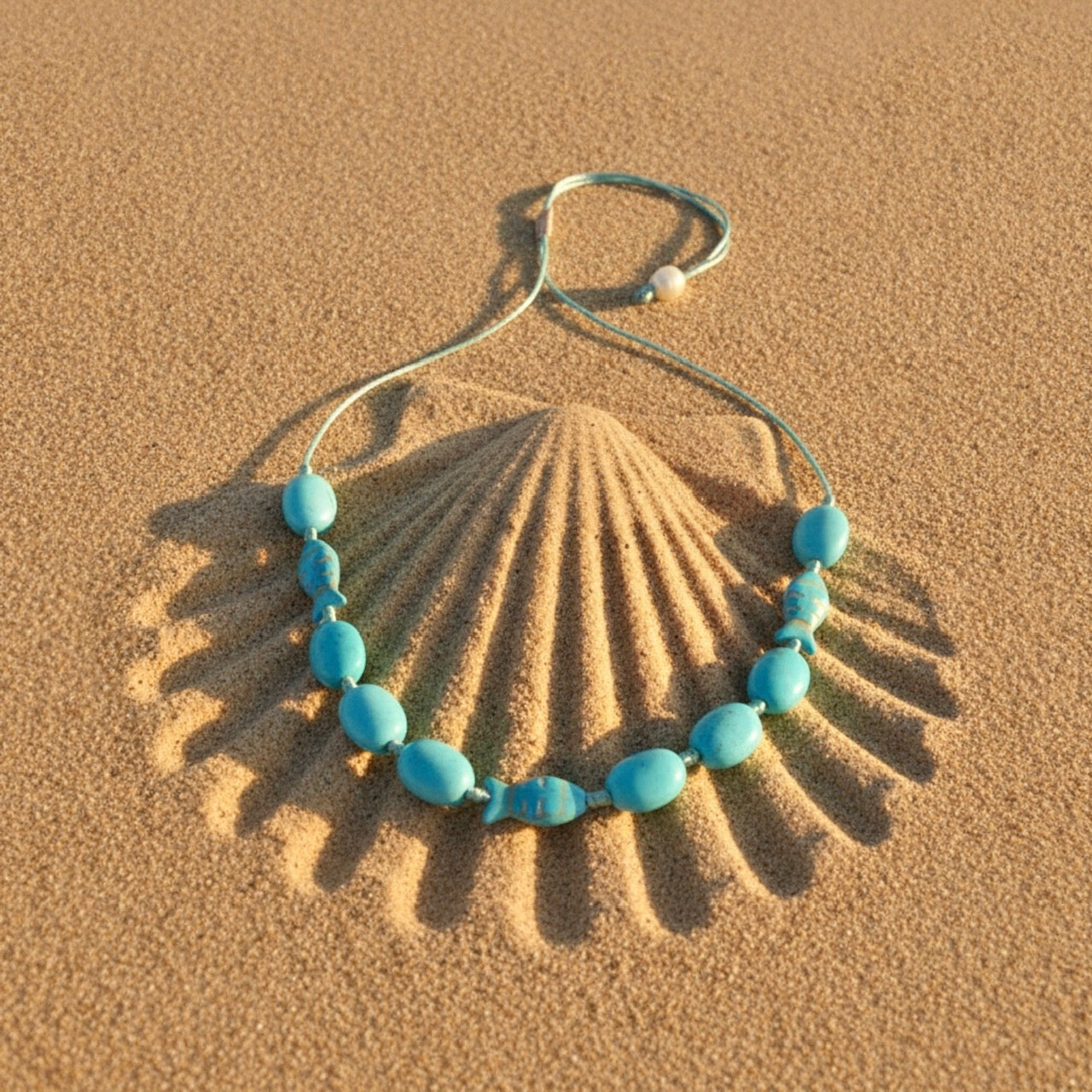 Turquoise Knotted Fishies