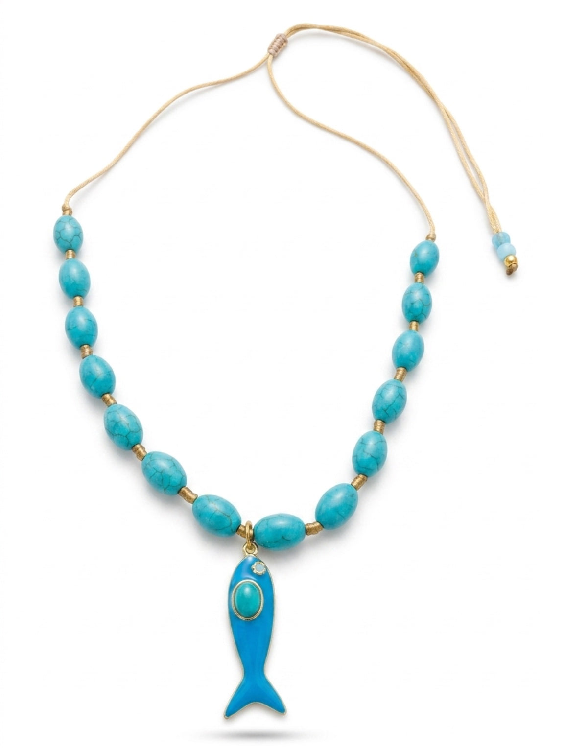 Blue Fish & Turquoise Knots